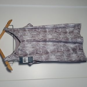 K-Swiss Sideline Top Taupe Print/Mauve Chalk Small